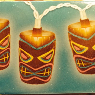 Tiki mask lights for a Tiki Bar