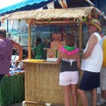 Margaritaville Bus with our portable Tiki Bar