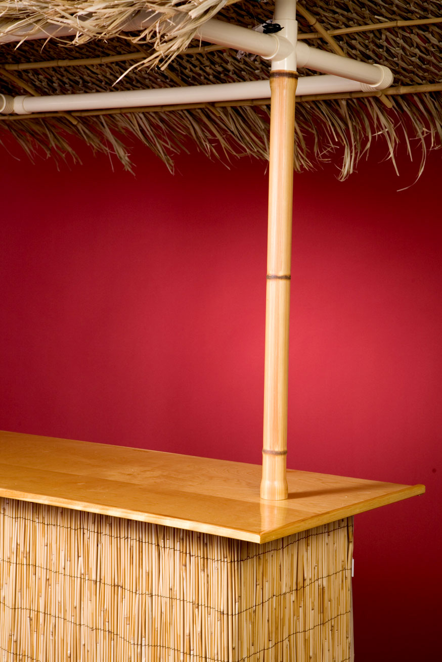 Tiki Bar Features - PVC Bamboo Uprights