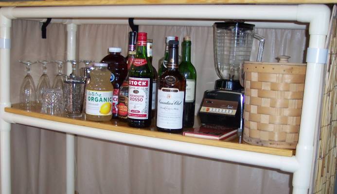 Tiki Bar Features - Additional Storage Shelf